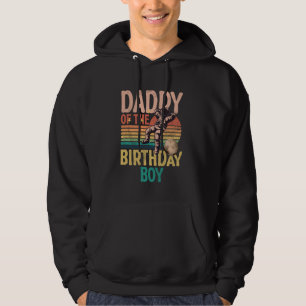 Daddy Of The Birthday Astronaut Boy Space Theme 2 Hoodie