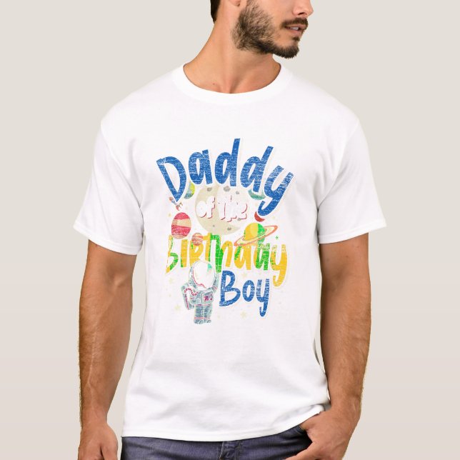 Daddy Of The Birthday Boy Father T-Shirt (Front)