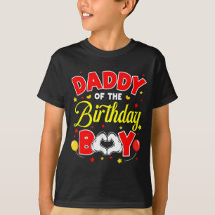 Daddy Of The Birthday Boy Matching Dad Son Family T-Shirt