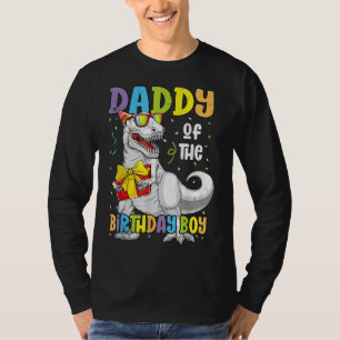 Daddy of The Birthday Boy Men Matching Trex Birthd T-Shirt