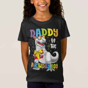 Daddy of The Birthday Boy Men Matching Trex Birthd T-Shirt