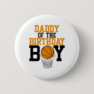 Daddy Of The Birthday Boy Sketll Family Birthday  6 Cm Round Badge