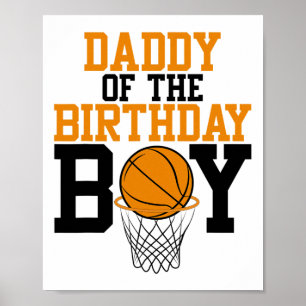 Daddy Of The Birthday Boy Sketll Family Birthday  Poster