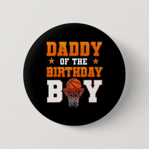 Daddy Of The Birthday Boy Sketll Party Family Matc 6 Cm Round Badge