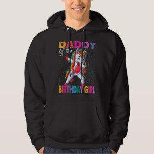 Daddy Of The Birthday Girl Princess Dabbing Unicor Hoodie
