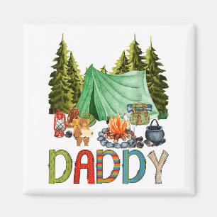 Daddy Of The Happy Camper 1st Birthday Bear Camng Magnet