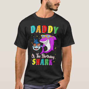Daddy Of The Shark Birthday Family Matching Birthd T-Shirt