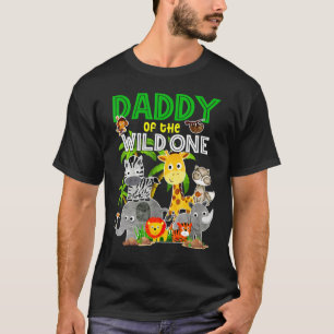 Daddy Of The Wild One Birthday Zoo Safari Jungle A T-Shirt