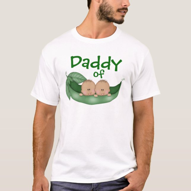 Daddy of Twin Boys (dark skin) T-Shirt (Front)