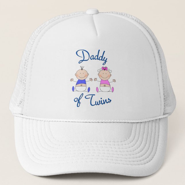 Daddy of Twin Trucker Hat (Front)