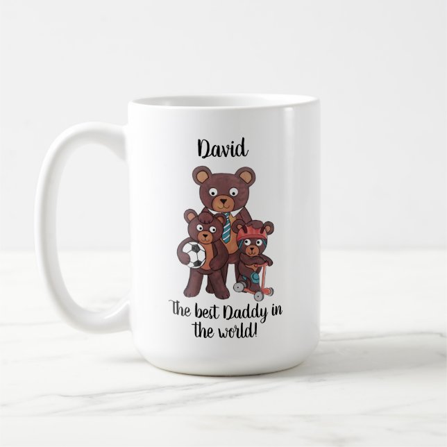 Daddy or Grandpa mug personalised (Left)