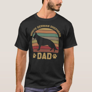 Daddy Owner White German Shepherd Old Sunset T-Shirt