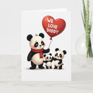 Daddy Panda Fathers Day Love Card