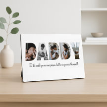 Daddy Photo Collage Plaque for Father's day