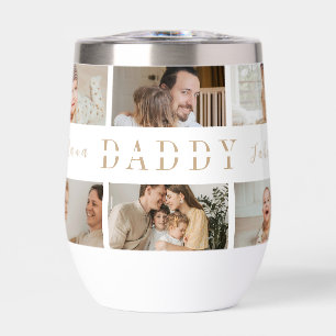 DADDY Photos Personalised Water Bottle Dad Gift