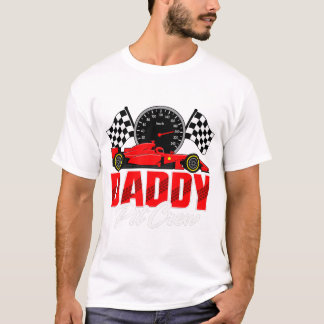 Daddy Pit Crew Race Car Birthday T-Shirt