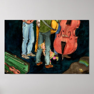 daddy plays bluegrass poster