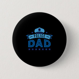 Daddy Policeman 6 Cm Round Badge