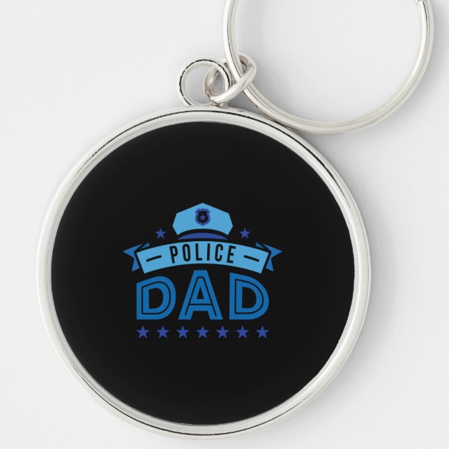 Daddy Policeman Key Ring (Front)