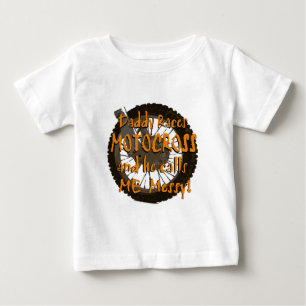 Daddy Races Motocross Baby T-Shirt