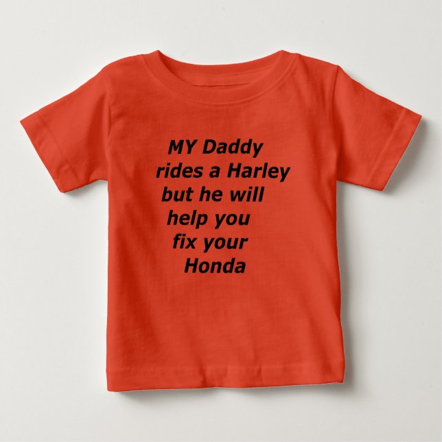 daddy rides baby T-Shirt (Front)