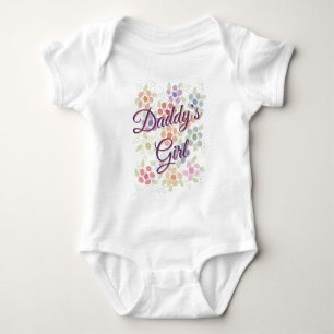 Daddy Romper For Little Girl Baby Bodysuit