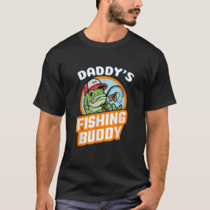 Daddy s Fishing Buddy Novelty Boys Youth T-Shirt