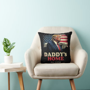 Daddy’s Home 2025 A Patriotic & Funny Take  Cushion