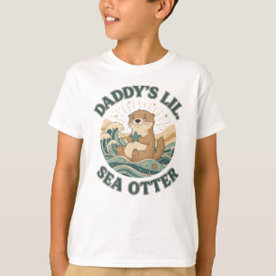 Daddy’s Lil’ Sea Otter Cute Ocean Animal T-Shirt