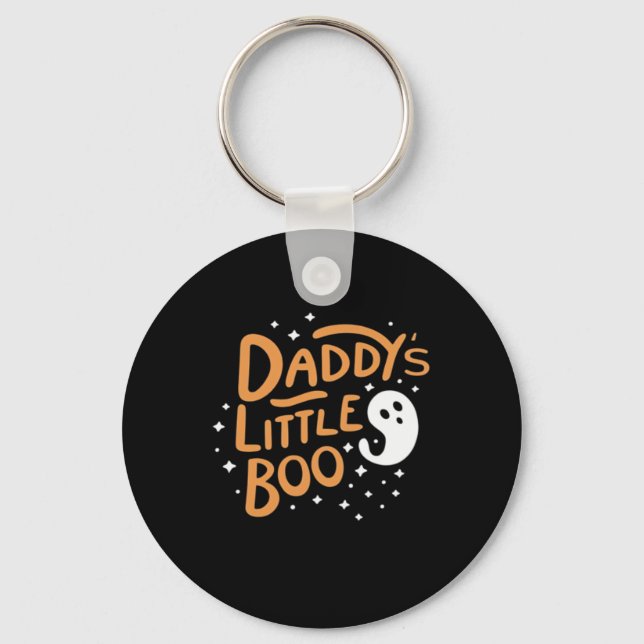 Daddy’s Little Boo, Happy Halloween Key Ring (Front)