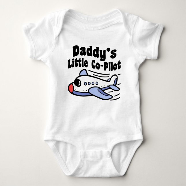 Daddy’s Little Co-Pilot Baby Bodysuit (Front)