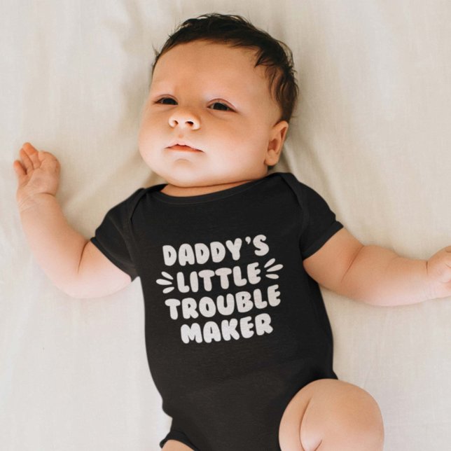 Daddy’s Little Trouble Maker Baby Bodysuit (Creator Uploaded)