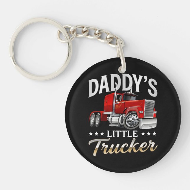 Daddy’s Little Trucker Key Ring (Front)
