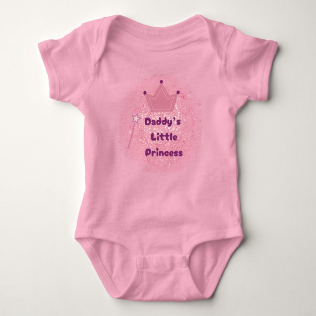 Daddy’s Princess Baby Bodysuit  (Front)