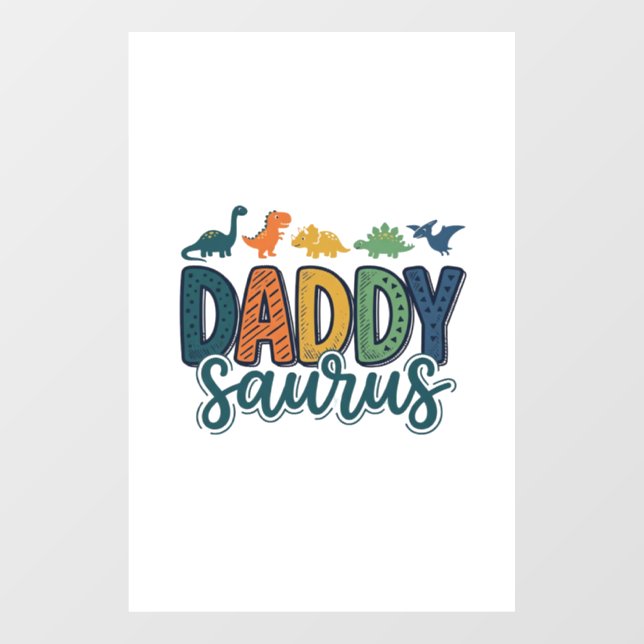 Daddy Saurus Cute Dinosaur Dad Vector Design_1 (Sheet)