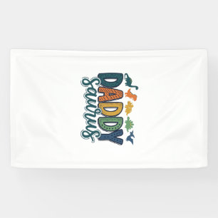 Daddy Saurus Cute Dinosaur Dad Vector Design_1 Banner