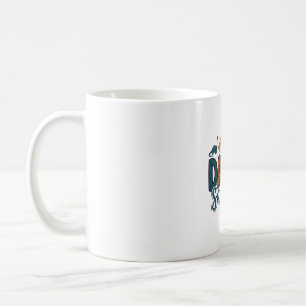 Daddy Saurus Cute Dinosaur Dad Vector Design_1 Coffee Mug