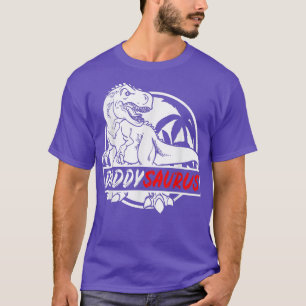 Daddy Saurus Fathersday T-Rex Dino Family Dad Gift T-Shirt
