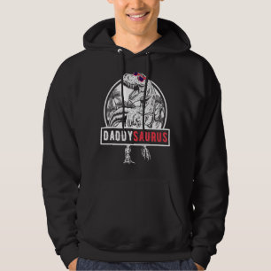 Daddy Saurus Rex Dinosaur Daddysaurus Father's Da Hoodie