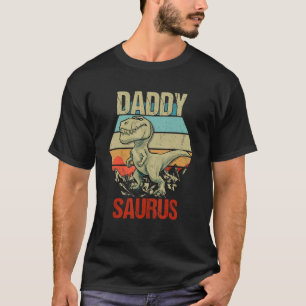 Daddy Saurus Rex Dinosaur Men Father's Day T-Shirt