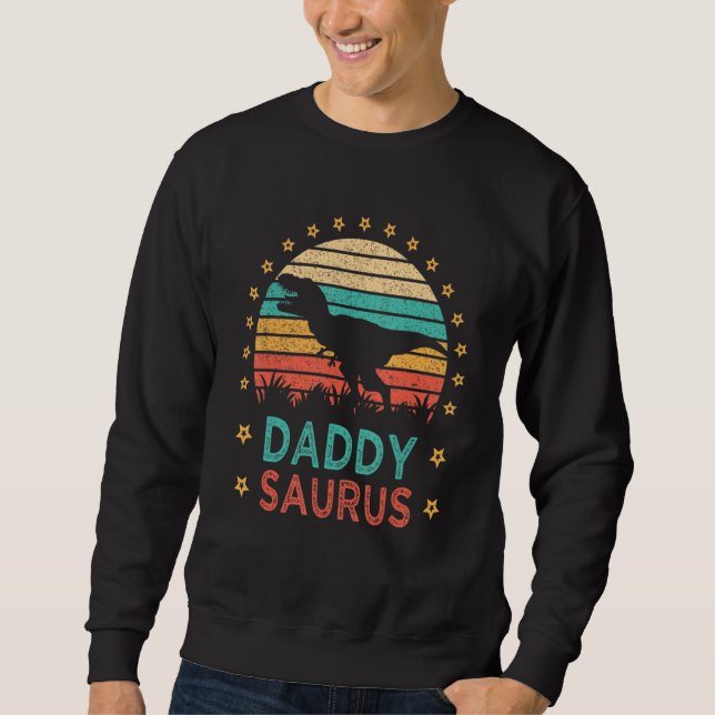 Daddy Saurus T Rex Dinosaur Family Matching 1 Sweatshirt (Front)