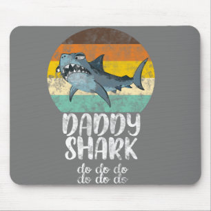 Daddy Shark Do do Retro Vintage Mouse Pad