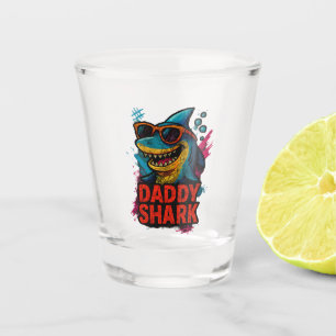 Daddy Shark Father's Day Gifts Shot Glass