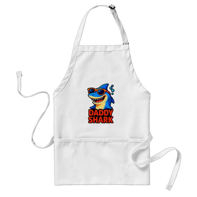 Daddy Shark Father's Day Gifts Standard Apron (Front)