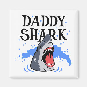 Daddy Shark - Great White Magnet