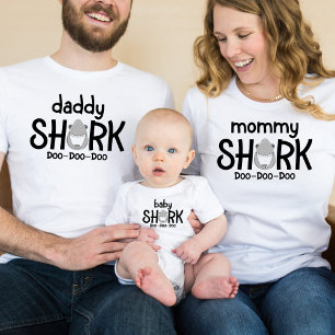 Daddy Shark Men's White T-Shirt