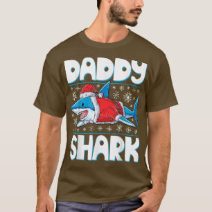 Daddy Shark Santa T Christmas Family Matching Paj T-Shirt