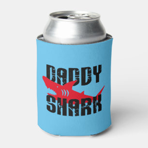 Daddy Shark Worn Graphic Can Cooler