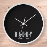 Daddy Since 20XX Modern Elegant Simple<br><div class="desc">This simple and modern design is composed of san serif typography.</div>