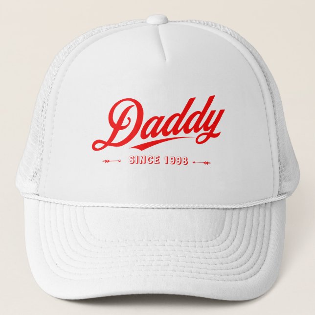 Daddy Since When - Personalise Design Trucker Hat (Front)